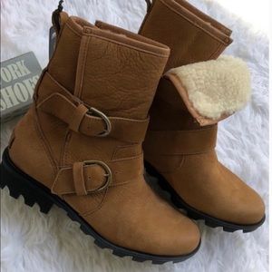 Sorel Phoenix Moto Shearling & Leather Boots